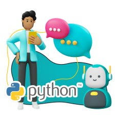 Умный чат-бот на Python - КИБЕРшкола программирования для детей, компьютерные курсы для школьников, начинающих и подростков - KIBERone г. Саяногорск
