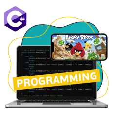 Программирование на C#. Удивительный мир 2D-игр - КИБЕРшкола программирования для детей, компьютерные курсы для школьников, начинающих и подростков - KIBERone г. Саяногорск